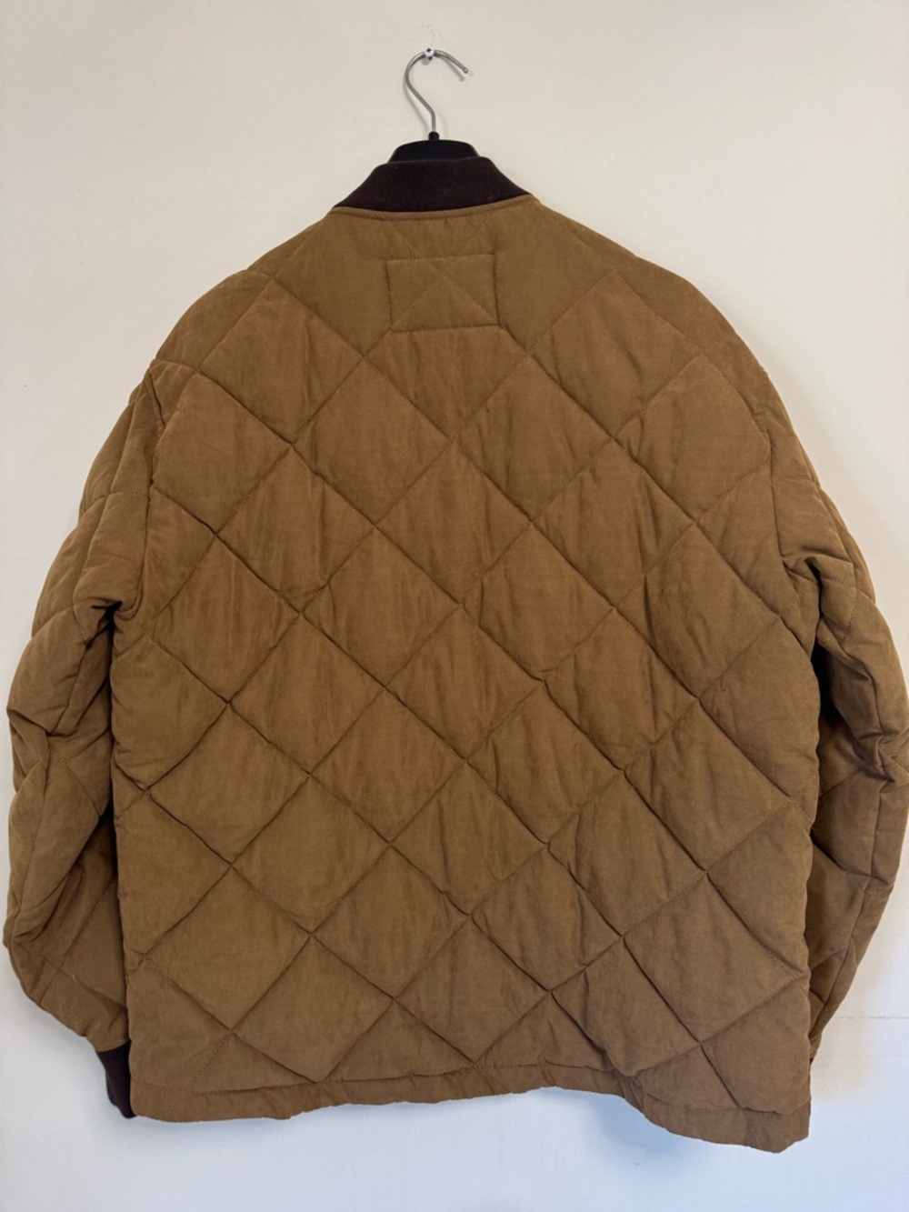 Abercrombie & Fitch Quilted Jacket Brown Men’s M Snap Button Puffer Coat - Picture 6 of 7